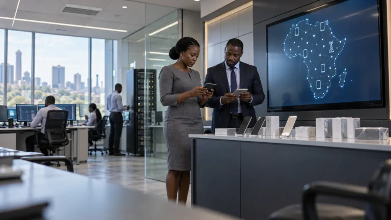 Carte mettant en évidence les pays africains disposant de réglementations actives d'enregistrement IMEI et de blocage des appareils